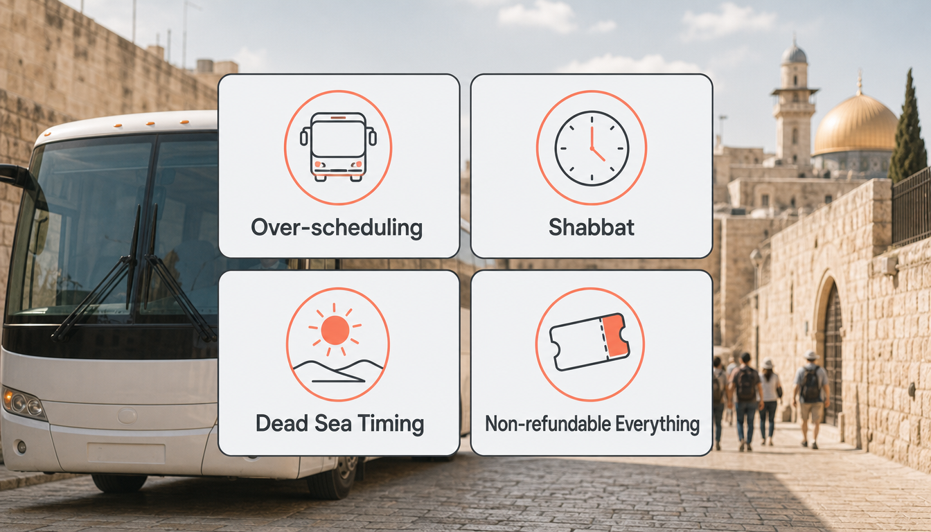 Common scheduling and logistics mistakes that cost tour groups a full day in Israel